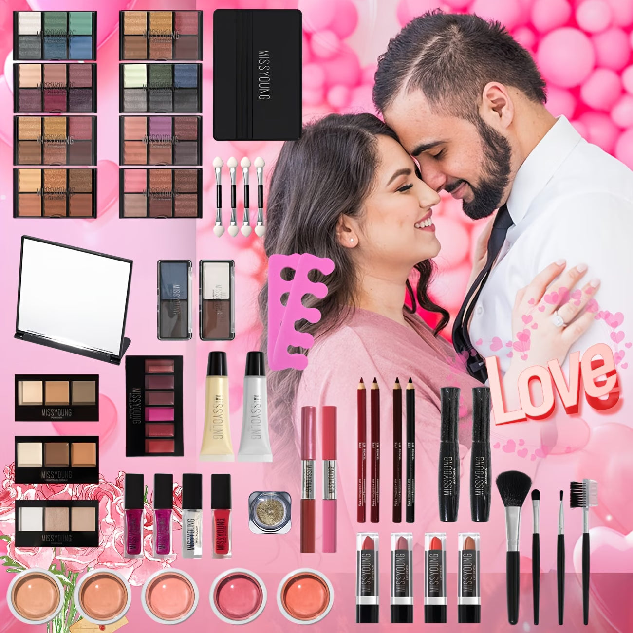 Professional Makeup Kit Vanity | حقيبة المكياج الاحترافية المتكاملة