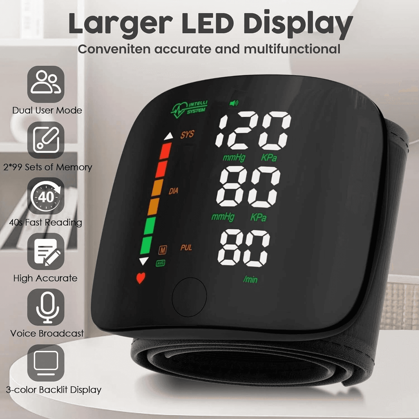 Automatic Wrist Blood Pressure Monitor