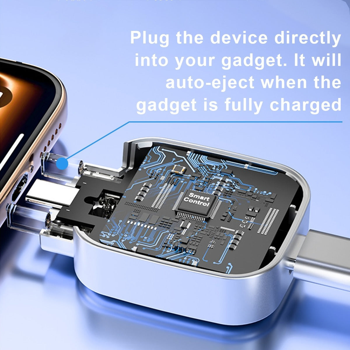 Auto Eject Charging Adapter | محول شحن USB-C بفصل تلقائي ذكي